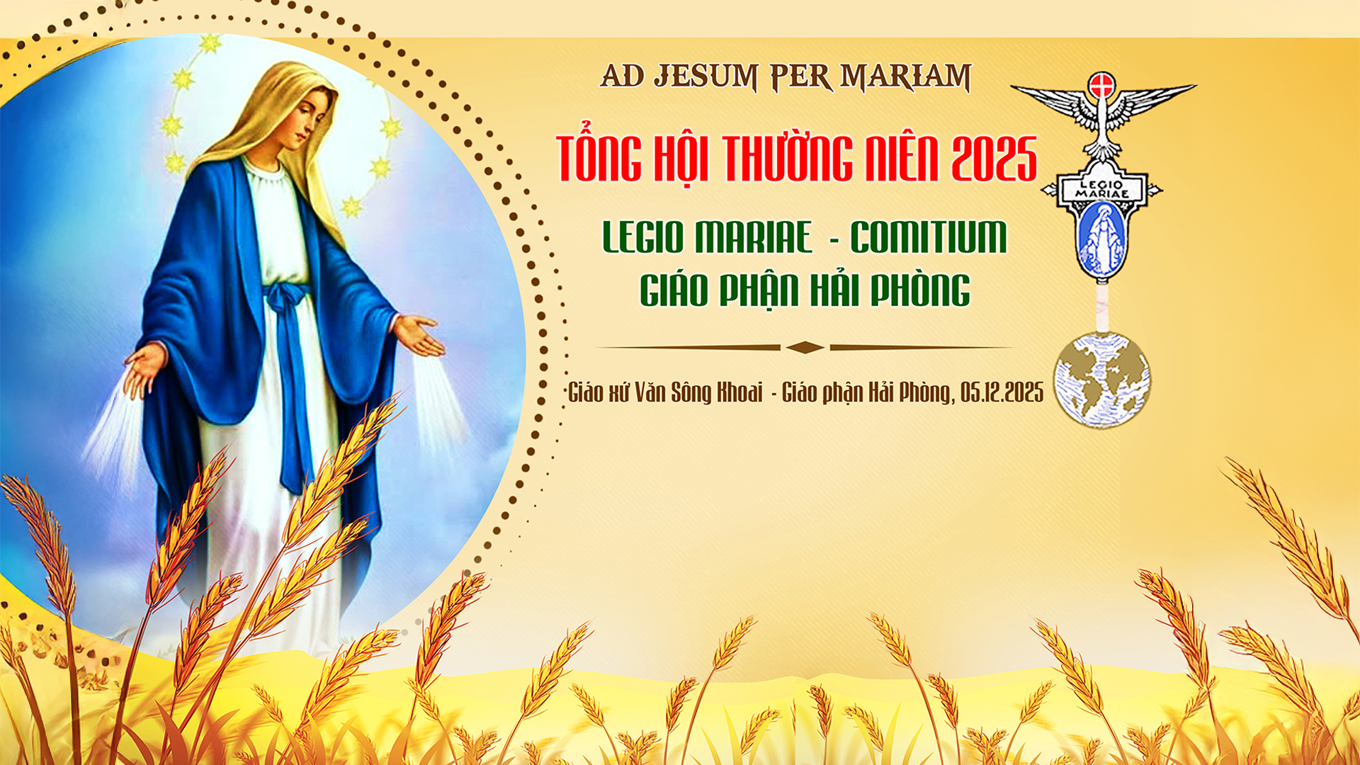 Trực tuyến: Tổng Hội Thường Niên Comitium–Giáo phận Hải Phòng 2025 | Giáo xứ Sông Khoai – 05.12.2025